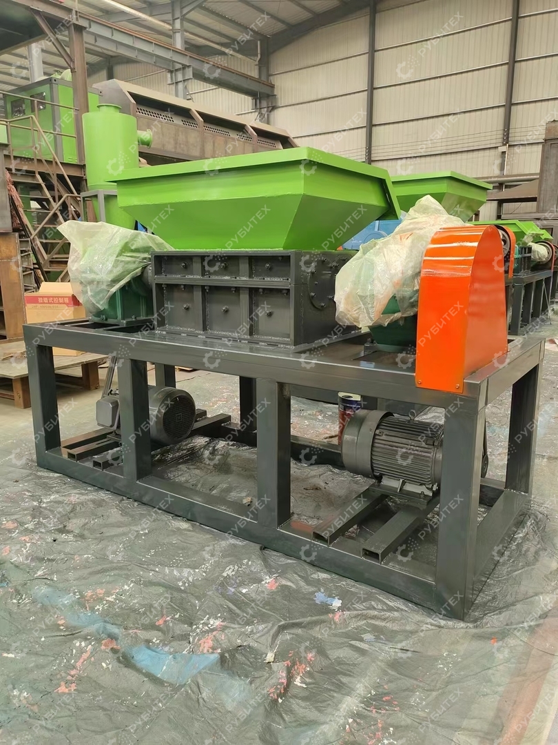 Двухвальный промышленный шредер измельчитель усиленный SJ-800